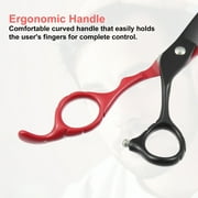 Vocoste Professional Hair Cutting Shears 6.5inch Steel Razor Edge Barber Scissors Red