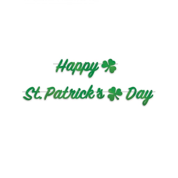 Foil Happy St Patrick's Day Streamer