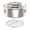 Silver 1PCS, variant on With Lid Stainless Steel Pan With Handle Large Capacity Portable Round Cake Baking Maker For Cheese Cake Chocolate Cupcake