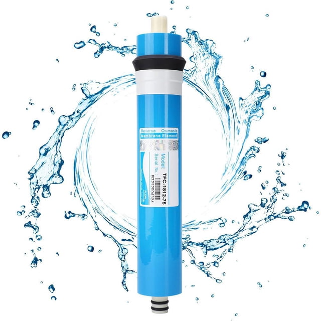 TOPINCN Filter, RO Water System Filter,50/75/100 GPD Household Reverse Osmosis Membrane Filter RO Water System Filter