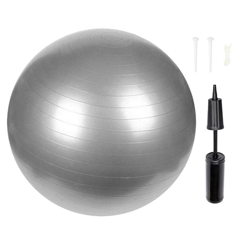 Yucurem Yoga Balls Bola Pilates Fitness Gym Balance Fitball+Pump (Silver  65cm) 