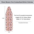 thumbnail image 6 of HELLHERO One-Piece Cover Polyester Iron Padding Cover with Lightweight Household Stretch Fit Adjustable Straps Ironing Board Cover, Pink Snowman Christmas Parade, 6 of 6