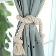 thumbnail image 4 of RuiJiao Liquidation Embrasses en Corde de Rideau en Coton Naturel - Embrasses Décoratives pour Rideaux Style Rural Embrasse de Draperie (Beige'), 4 of 6
