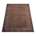 thumbnail image 3 of Rugsotic Carpets Hand Knotted Wool Area Rug 8'x10' Brown Contemporary Rectangle Indoor Rug for Living Room, Bedroom Antimicrobial L00531, 3 of 5
