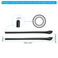 thumbnail image 2 of Uxcell Glasses End Tips 5 Pairs Eyeglass Anti Slip Ear Sock Pieces Tube Sleeve Replacement Temple, Black Style 3, 2 of 5