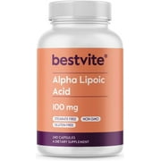 Alpha Lipoic Acid 100mg (240 Capsules)-No Stearates-No Flow Agents-Non GMO-Gluten Free