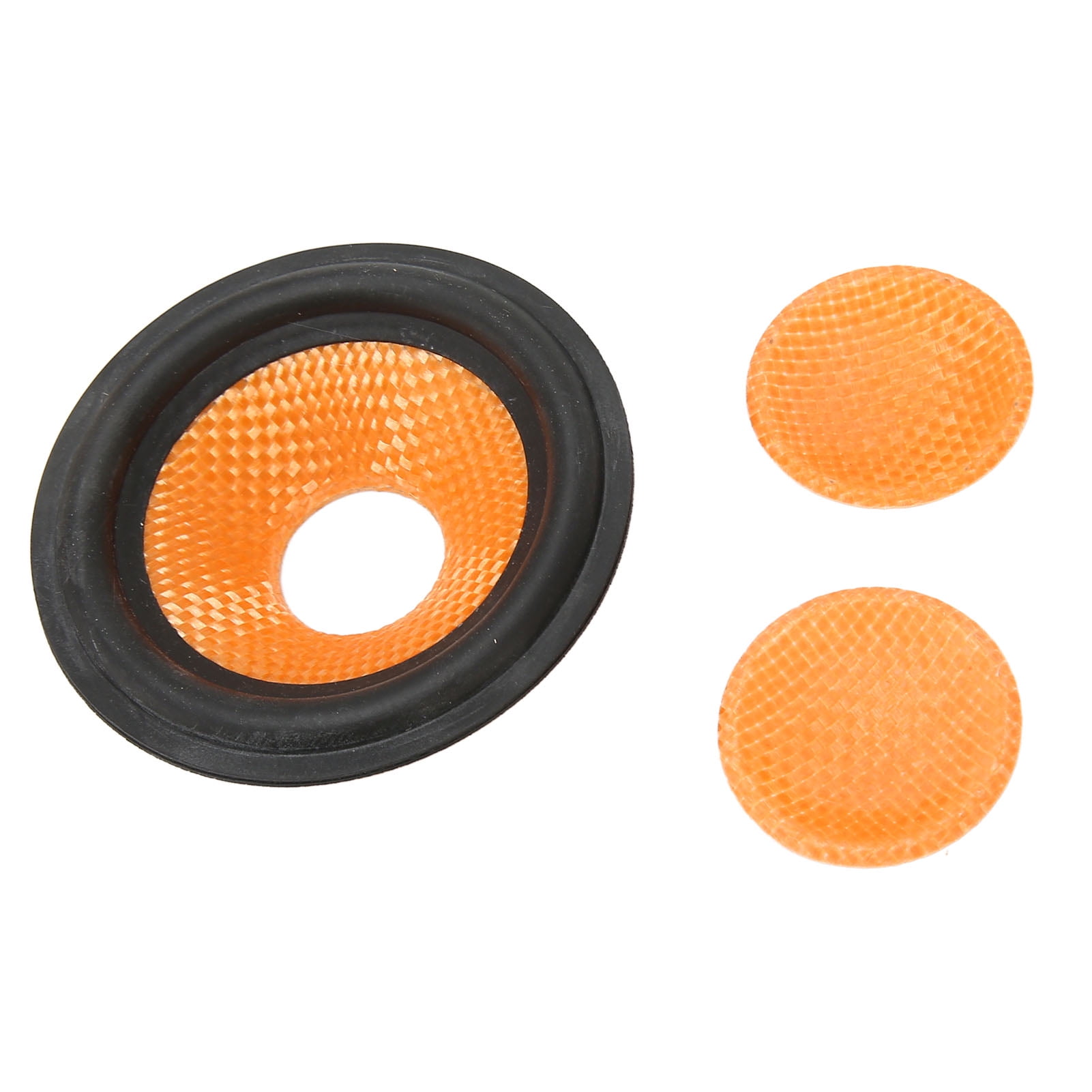 2x 4 inch 100mm Speaker Cone Paper Basin Bass Drum Paper Foam Edge 20