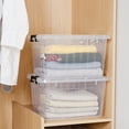 thumbnail image 2 of 22 Qt Clear Plastic Storage Bins with Lid 6 Pack, 2 of 6