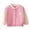 Pink, variant on Wenfanal Kids Varsity Jackets Girls Boys Baby Toddler Baseball Jacket Kids Color Block Knit Cardigan Cartoon Patch Button Down Casual Outerwear For Boys Girls Size 3-6 Months,Blue