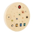 thumbnail image 3 of Tablero sensorial de interruptor redondo, tablero sensorial de interruptor de madera de simulación LED para niño, adolescente y bebé, 3 of 5