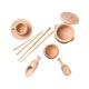 thumbnail image 2 of Juguetes para piscina, juguetes para bebés y niños pequeños. Juego de herramientas sensoriales con cubo para niños pequeños: 8 espátulas y pinzas de madera. Juguetes para el desarrollo de la motricida, 2 of 9
