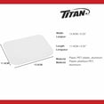 thumbnail image 2 of TITAN Laminated Lids for 1 LB Oblong Aluminum Foil Take-Out Containers, 500 Count, 5.33" x 4.53" Disposable Pan Covers for Meal Prep, Catering, and Food Storage, 2 of 6