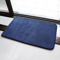 thumbnail image 3 of Flannel Absorbent Anti Slip Floor Mat Is Suitable for Bathroom, Bedroom, Kitchen, Etc. Navy, 3 of 5