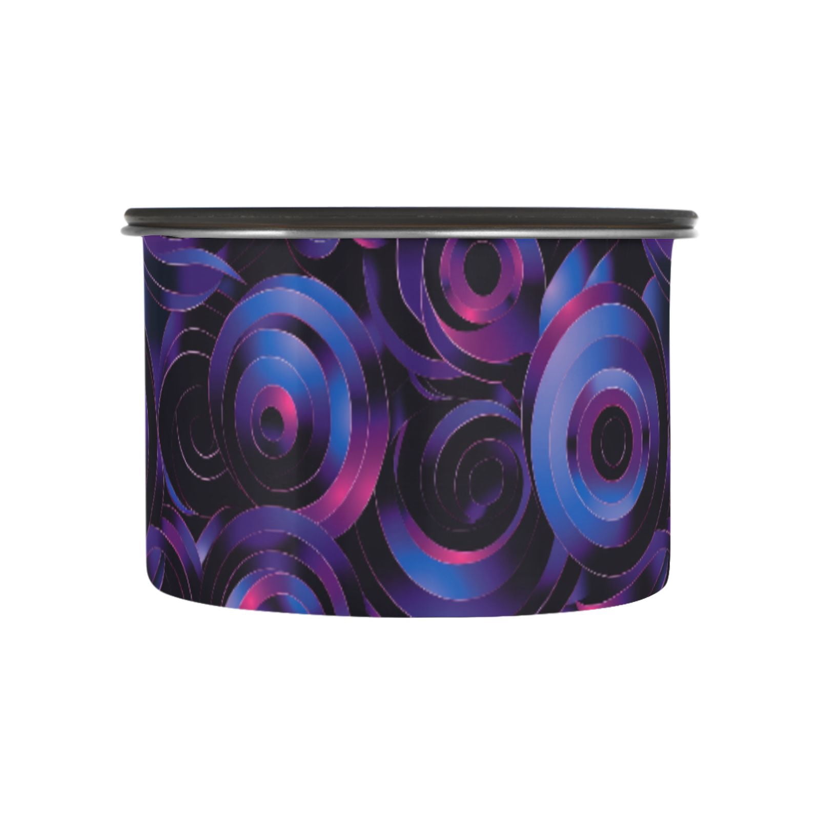 Dark Coil Swirl Neno Airtight Coffee Bean Canister 30oz Food Storage Containers with Lids For Gournd, Tea, Sugar, Flour, Rice, Cereal, Candy Cookie Jar