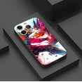 thumbnail image 3 of "Protege tu iPhone con una divertida y colorida funda plateada mate de doble capa", 3 of 4