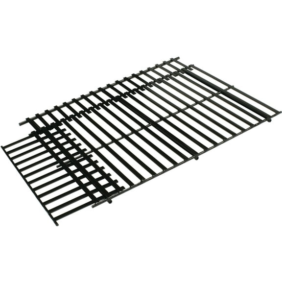 GrillPro Cooking Grid Grill Grid Adjustable - Steel, Porcelain Enamel-Coated, 2 Piece, 21 x 14.5 In