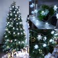 thumbnail image 4 of Snowflake Christmas Lights, 29.5ft 60 LED Snowflake Fairy Lights, Connectable 8 Modes Waterproof Plug in Christmas for Indoor, Outdoor, Wedding, Party, Christmas Tree Decorations, 4 of 8