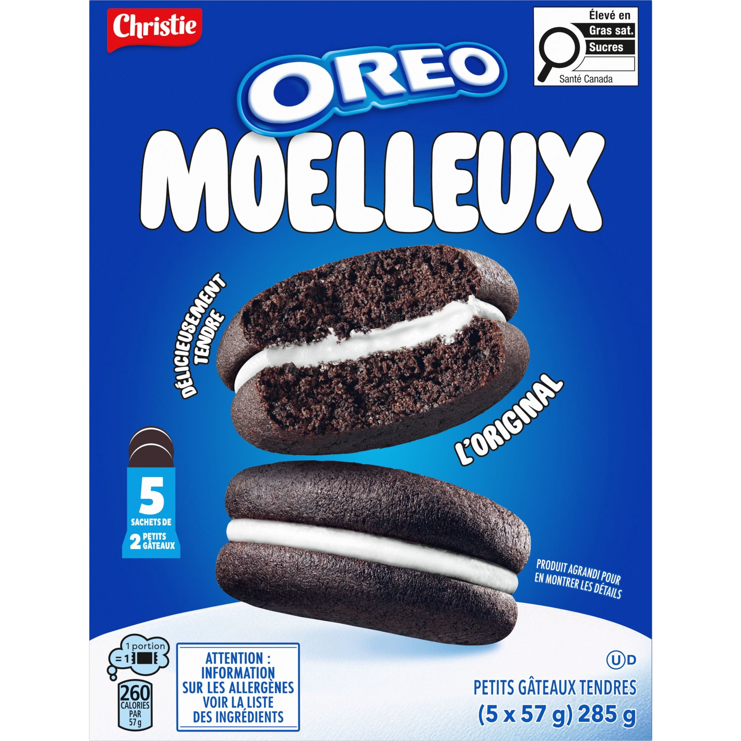 OREO Cakesters Soft Snack Cakes, Snack Packs 5x57g