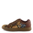 thumbnail image 3 of Spring Step L'Artiste Danli-Fab Fashion Sneakers – Premium Leather with Tapestry Print Upper - Lace Up Zipper Closure, Removable Insole, Flat Platform Sole, 3 of 9