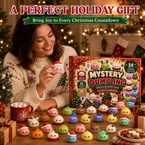 Christmas Squishies Advent Calendar 2026, 24 Day Countdown Mystery Blind Box Set with Kawaii Stretchy Sensory Toys Xmas Holiday Stress Relief Gifts
