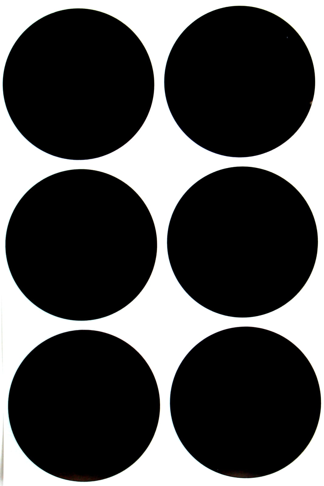 500 Black 15mm 1/2 Inch Colour Code Dots Round Stickers Sticky ID Labels 