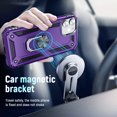 thumbnail image 6 of ULAK iPhone 11 Case with Kickstand Loop, Sturdy Heavy Duty Shockproof Phone Case for Apple iPhone 11 with  Rotating Holder Ring for Men Boys Women Girls, Purple, 6 of 6