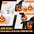 thumbnail image 3 of Costway 7.5 FT Long Halloween Inflatable Decor Spooky Ghost and Pumpkin w/Lights, 3 of 10