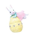 thumbnail image 2 of pitrice Easter Bunny Figurine Decorative Tabletop Ornament Desk Office Bookshelf Style D for Style D, 2 of 6