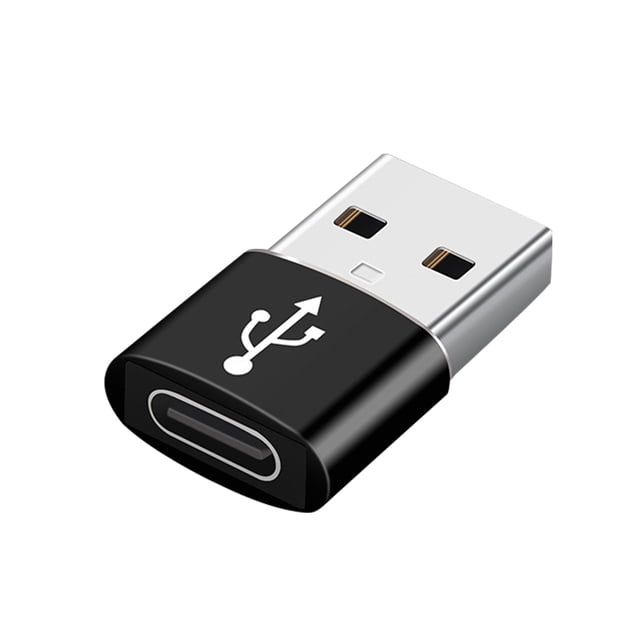 JShteea 2x USB 3.1 Tipo C A USB 3.0 A Adaptador Datos+Carga (Negro)