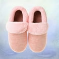 thumbnail image 5 of Mutmorningal Winter Warm Slippers Cover Heel Slippers Thicken Plush Slippers Skid Resistance Slippers (Pink Size 37-38 for Women), 5 of 10