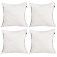 thumbnail image 1 of Cojin Decorativo Cuadrado Set de 4 Geo Blanco, 1 of 4