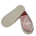thumbnail image 4 of Pink Checkered Slippers With Memory Foam Non-Slip Soles,Plaid Indoor Outdoor Bedroom Winter Shoes Size 8, 4 of 8