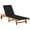 Black, variant on vidaXL Patio Lounge Chair Sunbed Sunlounger with Cushion Solid Acacia Wood