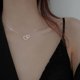 thumbnail image 1 of Collar de amor para mujer, cadena de clavícula ins, resistente a tirones, estilo Harajuku, cadena de cuello Simple de alta gama, 1 of 6