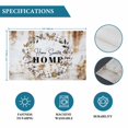 thumbnail image 6 of Home Sweet Placemats Set of 8, Wreath Botanical Farmhouse Plants Gradient Brown Placemats for Dining Table, Place Mats for Kitchen Tabletop, Waterproof Wipeable Dining Table Mats Set, 6 of 9