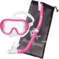 thumbnail image 1 of Reef Tourer Máscara y Snorkel de una Sola Ventana para Niños de 4 a 9 Años, Color Rosa Transparente, 1 of 6