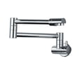 thumbnail image 1 of Kitchen Faucet Pot Filler Double Joint Spout Folding Stretchable Swing Arm, Wall Brass Single Hole Two Handle Kitchen Sink Tap ,Versatile Features, 1 of 7