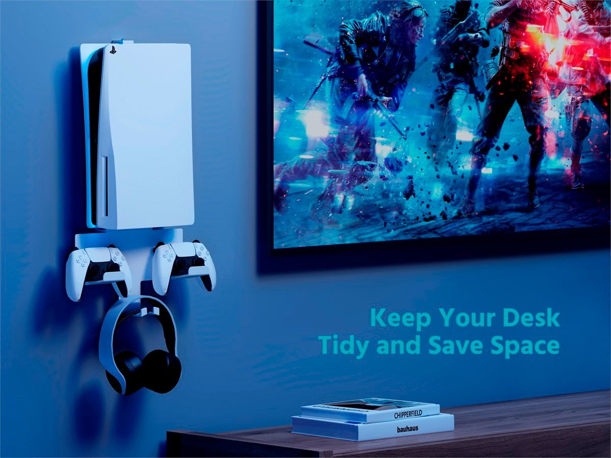 Monoprice Wall Mount for Full-Size PS5 Digital, Disc and Pro Editions