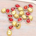 thumbnail image 4 of 100PCS 10MM DIY Sew On Drop Shape Rhinestones Flatback Crystal Gems for Clothes Garments Dress, 4 of 8