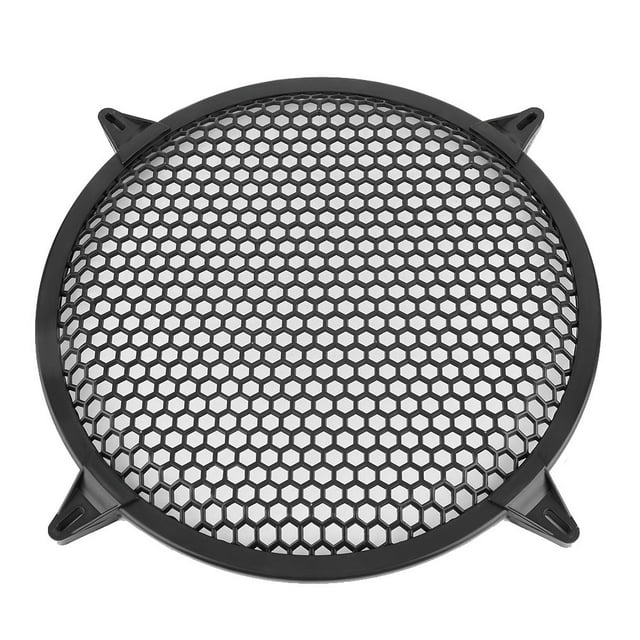 Cubierta de malla de plástico para altavoz de graves de coche, protección de 12 pulgadas