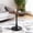 23.62”Black + Dark Walnut, variant on 24 Inch Square Tulip Bistro Table for 2-4, Small Dining Table with Gold Metal Pedestal Base, Black Faux Marble Top Kitchen Table, Modern Square Cafe Table for Apartment Living Room Office Small Space