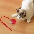 thumbnail image 2 of Indoor Cat Entertainment Essential: Red Smart Obstacle - Avoidance Interactive Cat Ball, 2 of 9