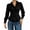 Black, variant on Hurxie Waist Tops for Women Wrap Top Fitted Button Down Shirt Wrap Top Long Sleeve Blouse Casual Outfits