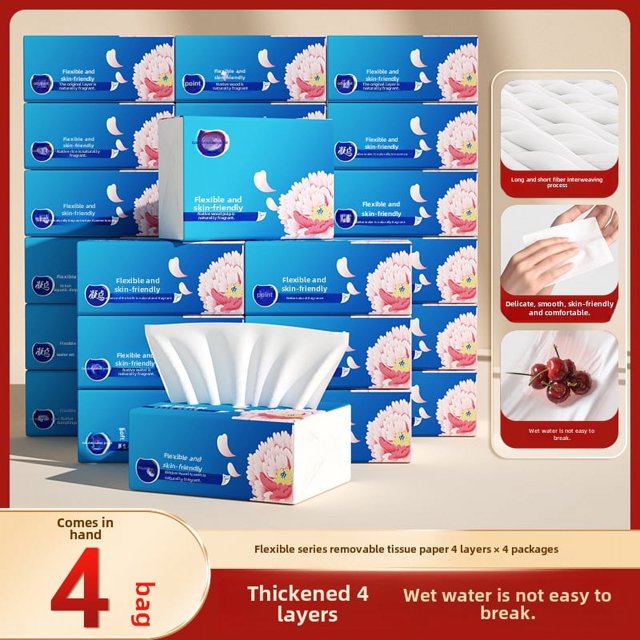 40 paquetes de papel, toda la caja de servilletas de papel de toalla de papel gruesas y asequibles para el hogar, fuerte capacidad de limpieza