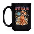 thumbnail image 2 of Happy New Year with Rhodesian Ridgeback Fireworks Holiday Xmas Winter 2025 Mug Ridgebacks Dog Lover Gifts Coffee Tea Cup - 00025, 2 of 4