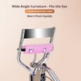 thumbnail image 5 of Bling Rhinestones Makeup Eyelash Curler,  Slant Tip Tweezer Bling Crystal Rhinestone Eyelashes Curls with Refill Silicone Pressure Pads Loaded for No Pinching or Pulling, 5 of 10