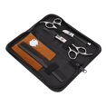 thumbnail image 4 of 6 Inch Professional Hair Cutting Thinning Scissors Stainless Steel Shears Blue Purple Rhinestones, 4 of 8