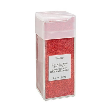 - Extra Fine Glitter: Cherry Red, 4.5 ounces