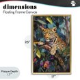 thumbnail image 4 of Stupell Industries Bohemian One The Wild Side Leopard Gold Floating Frame Canvas Art, 17 x 25, by Petals Prints Design, 4 of 8