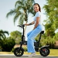 thumbnail image 5 of Folding Electric Bike for Adults and Teens – 14" E-Bike with 750W Peak Motor, 20 MPH Speed, 20 Mile Range, 36V/7.8Ah Battery, LED Display & App Control – UL2849 Certified Foldable Ebike, 5 of 11